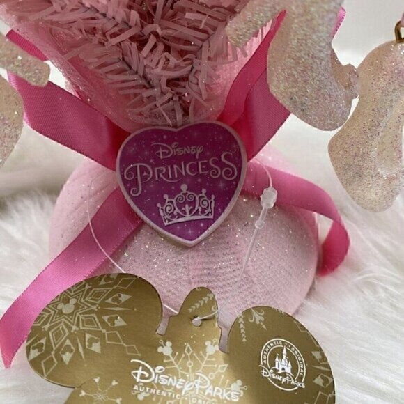 NEW Disney Princess 12" Mini Holiday Christmas Tree Crystal Slipper Ornaments - Picture 2 of 10
